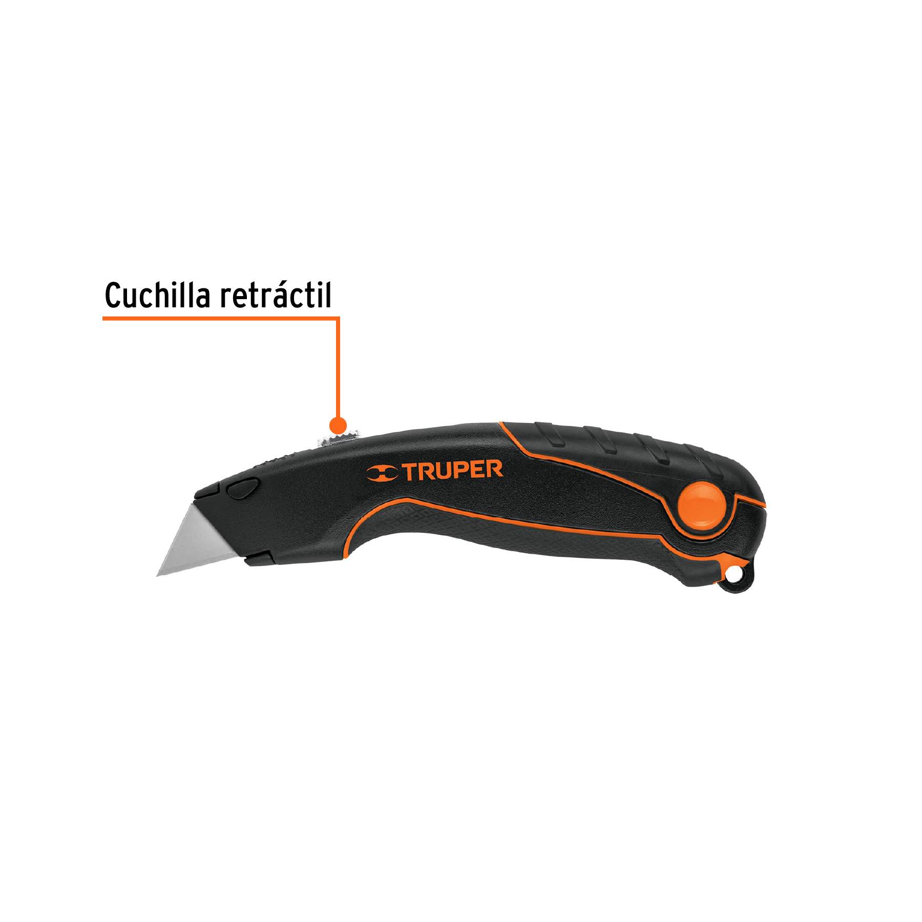 Cuchilla / Navaja / Estilete Retráctil de 7 '' Pulgadas Cuerpo de Aluminio Con 4 Cuchillas de Acero Resistente SK2 - 16950 - TRUPER