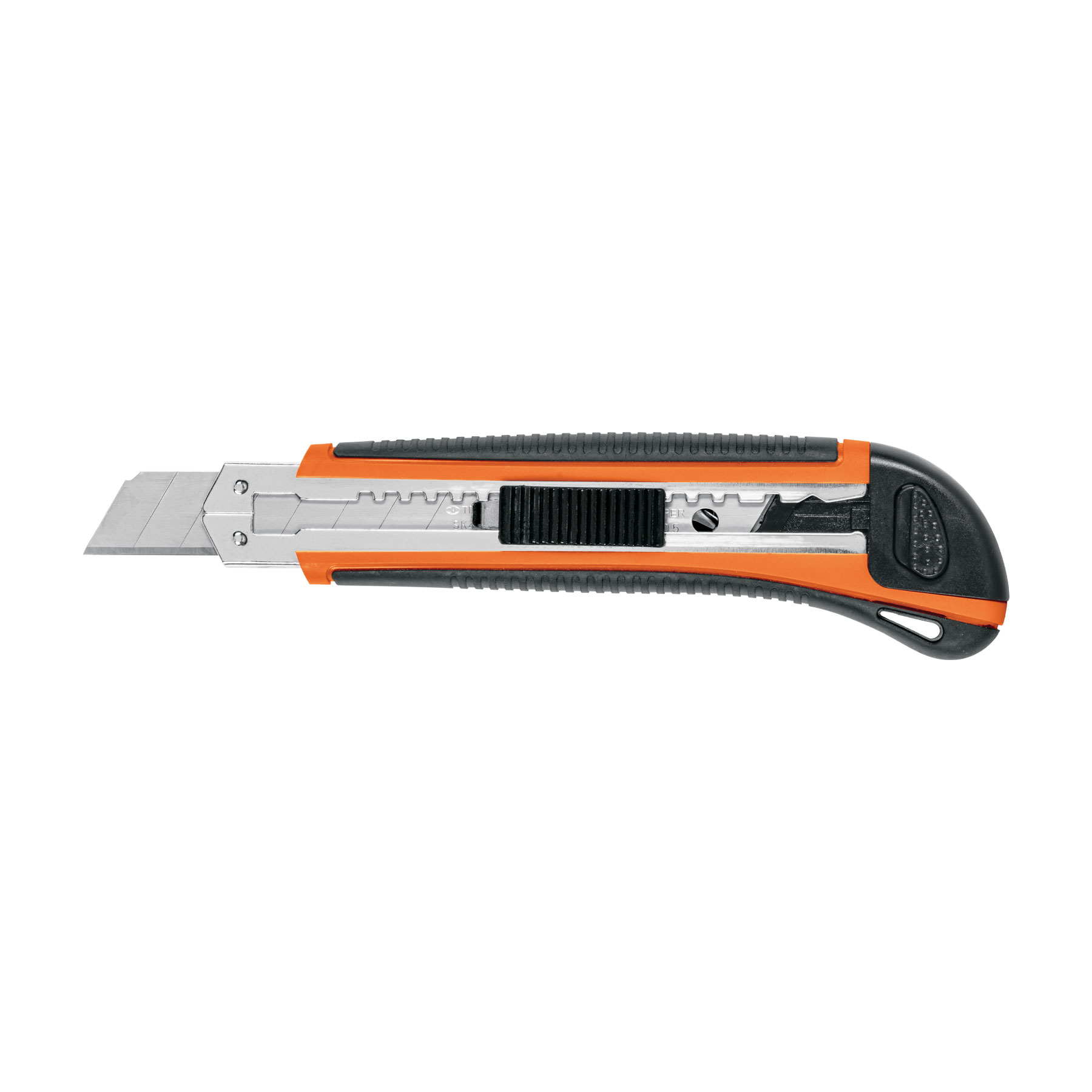 Cutter / Estilete Profesional con Alma Metálica y Grip + 3 Cuchillas de Acero SK4 de 18 mm.- CUT-6X - 16977 - TRUPER