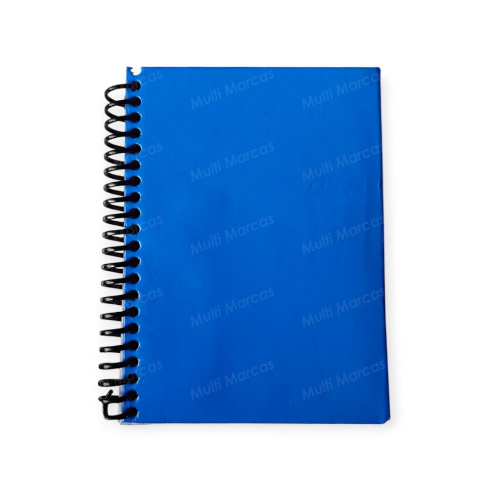 Libreta Pequeña con Espiral de 60 Hojas Cuadrícula 5 mm. Tamaño A6 : 13x9.5 cm.
