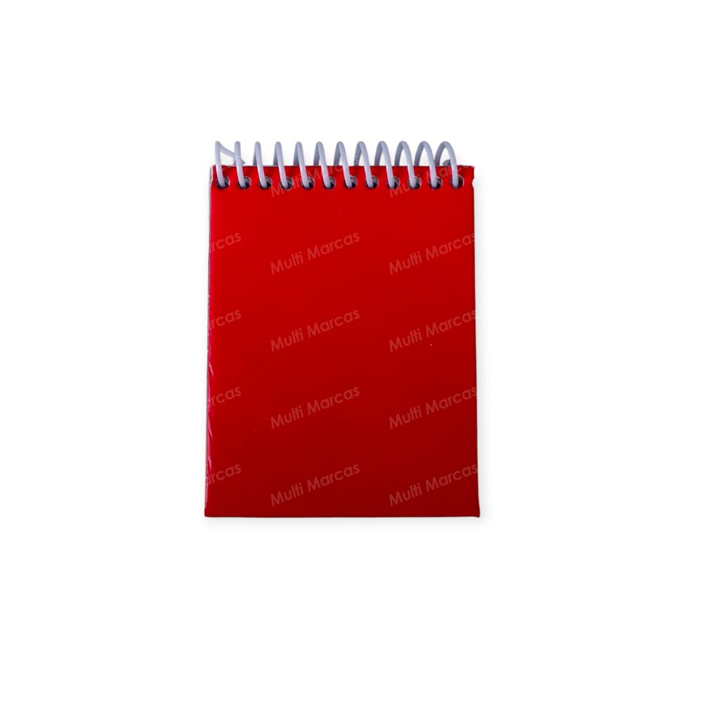 Libreta Pequeña con Espiral de 60 Hojas Cuadrícula 5 mm. Tamaño A7 : 10.5x7.4 cm.