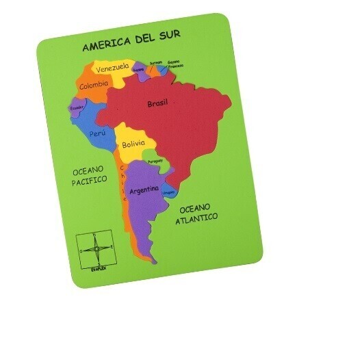 Mapa de Sudamerica Evaflex