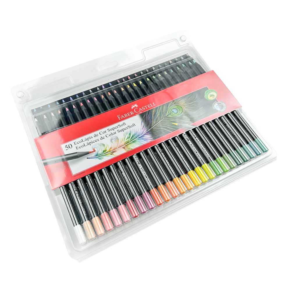 Set de 50 EcoLápices de Color Supersoft 120750SOFT FABER CASTELL