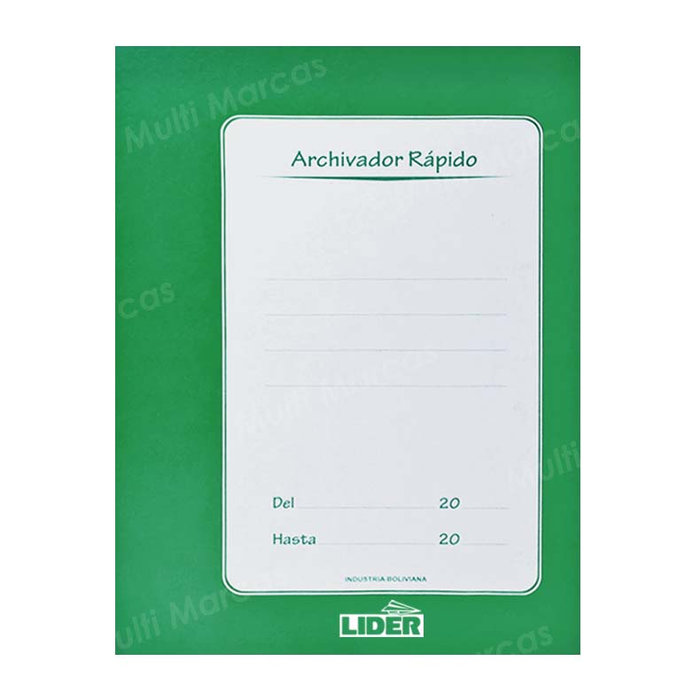 Archivador Rápido tamaño Carta con fastener / nepaco metálico
