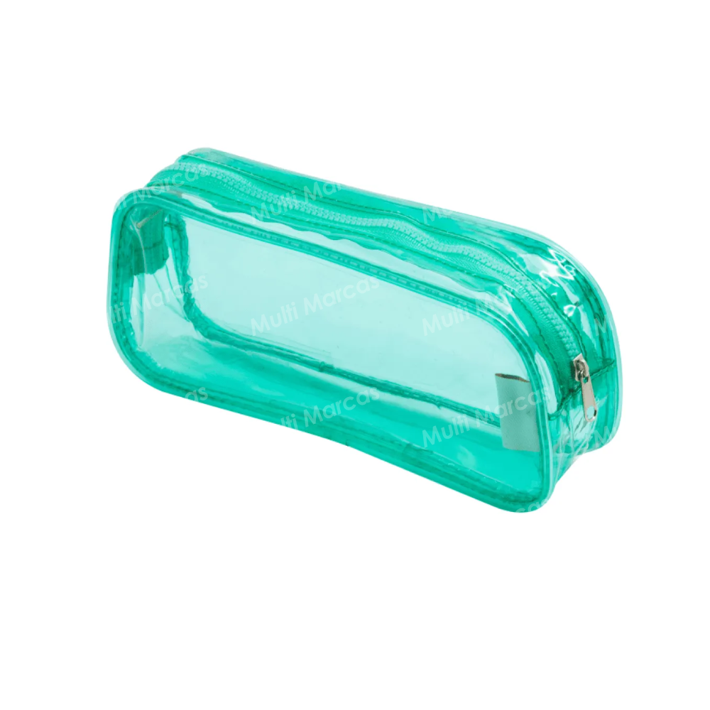 Estuche BRW Transparente Verde Agua - ET0203