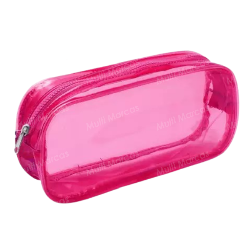 Estuche BRW Transparente Rosa - ET0202