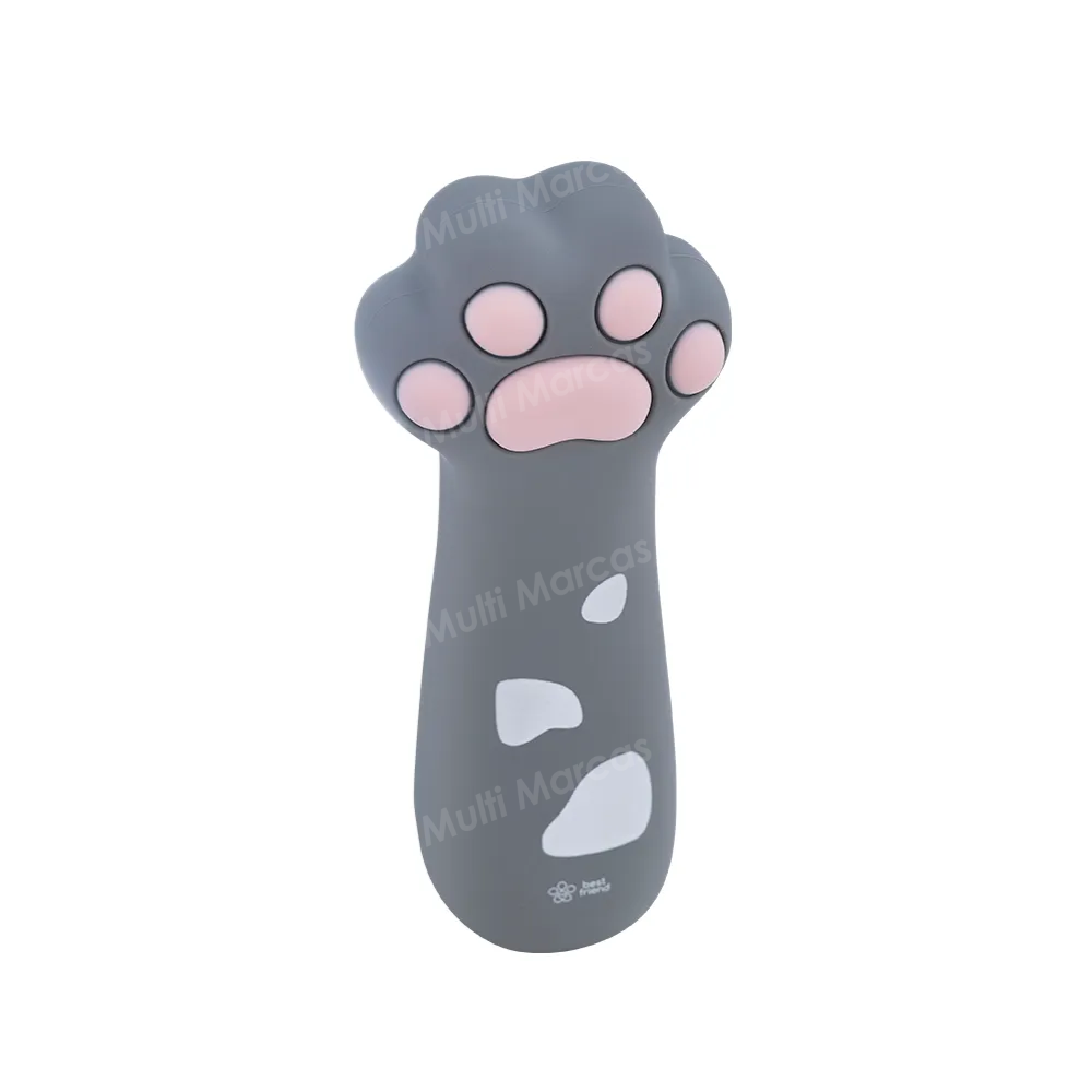 Estuche BRW Silicona Best Friend Pata de Gato Gris - ET0860