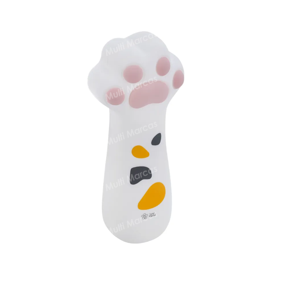 Estuche BRW Silicona Best Friend Pata de Gato Blanco - ET0861