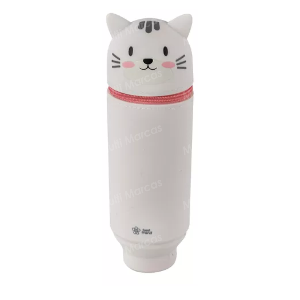 Estuche BRW Silicona Best Friend Gato Retráctil - ET0843