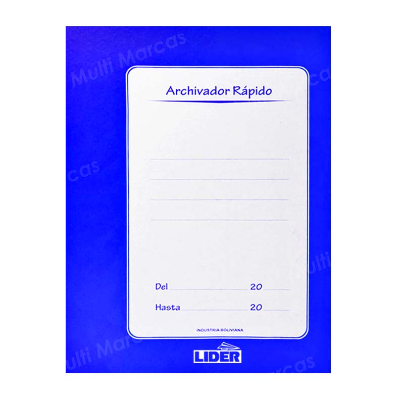Archivador Rápido tamaño Carta con nepaco / fastener de plástico