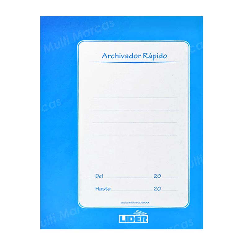 Archivador Rápido tamaño Carta con nepaco / fastener de plástico