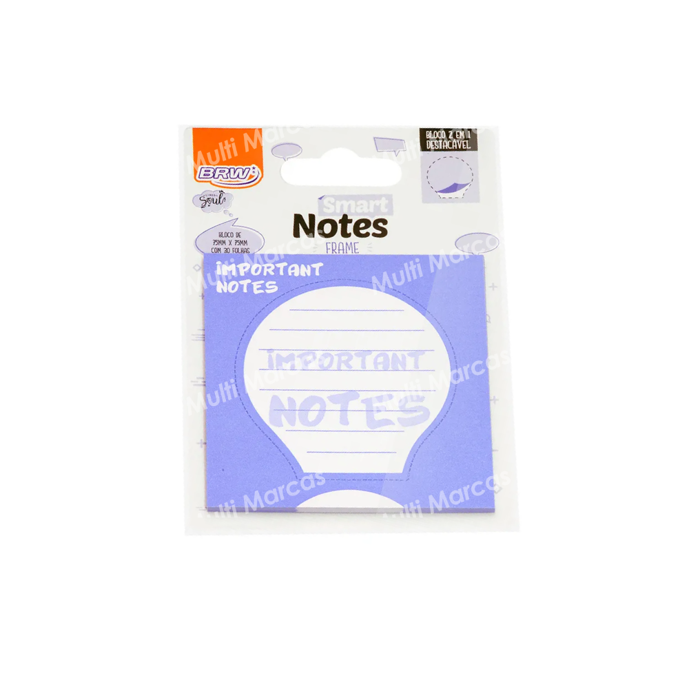 Post It BRW Important Notes 2 EN 1 con 30 hojas - BA0903