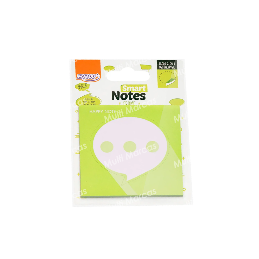 Post It BRW Happy Notes 2 EN 1 con 30 hojas - BA0901