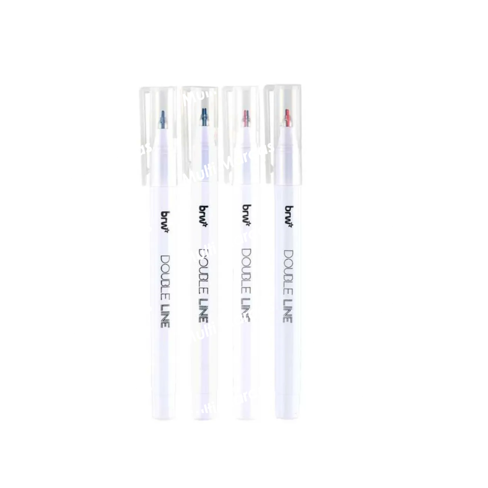 Marcador Fino Doble Linea BRW - FI0502