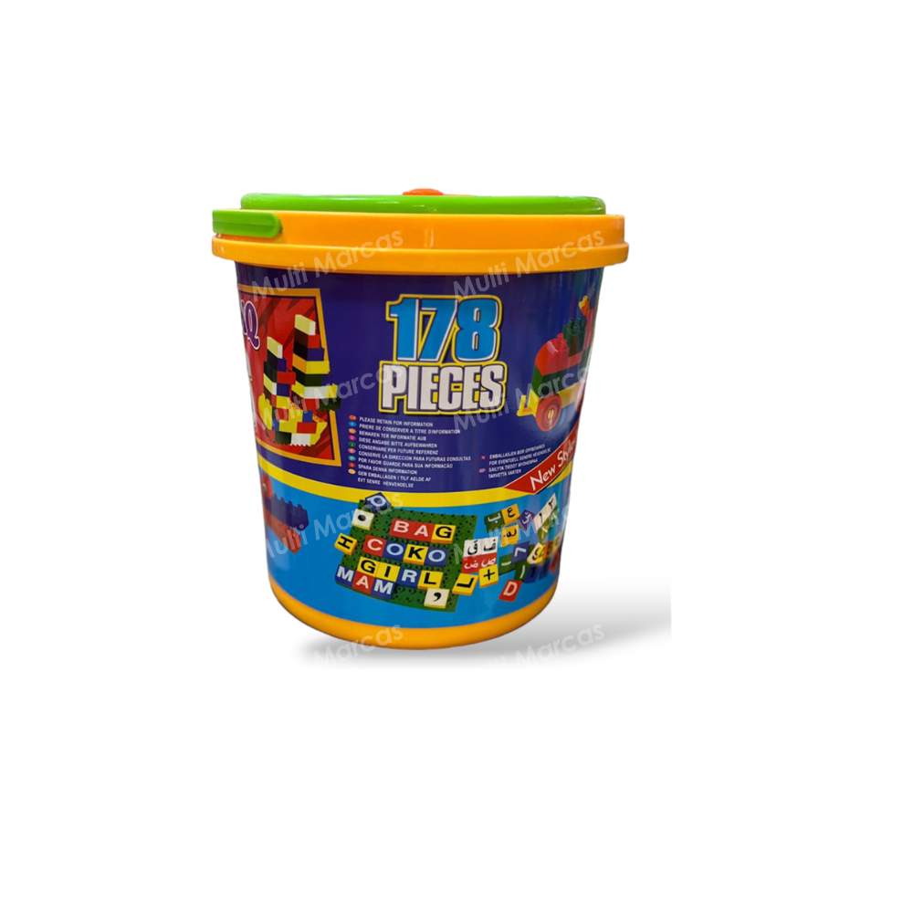 Balde de Cubos Grande  / Rastis  - 178 Piezas