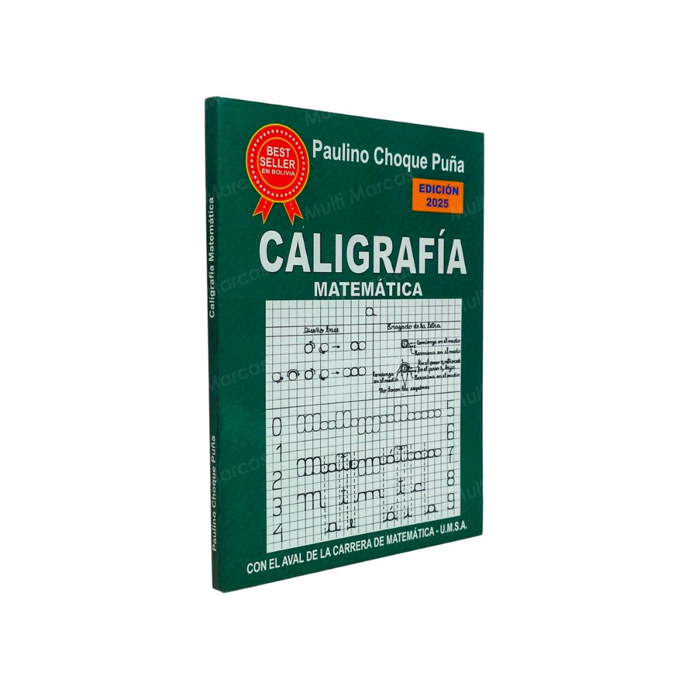 Cuaderno / Libro de Caligrafía Matemática 1 - Autor: Paulino Choque Puña
