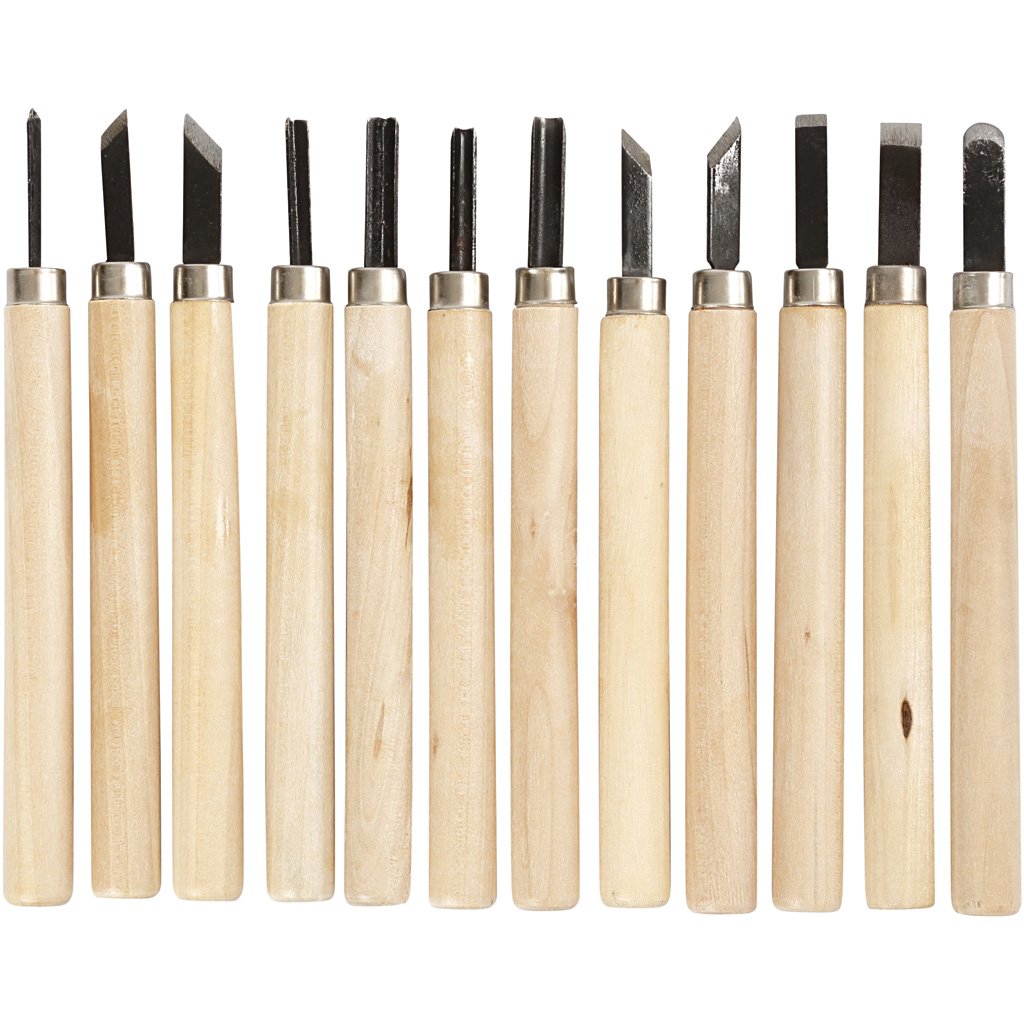 Set 10 Gubias / Cinceles para Tallado en Madera - GBX10