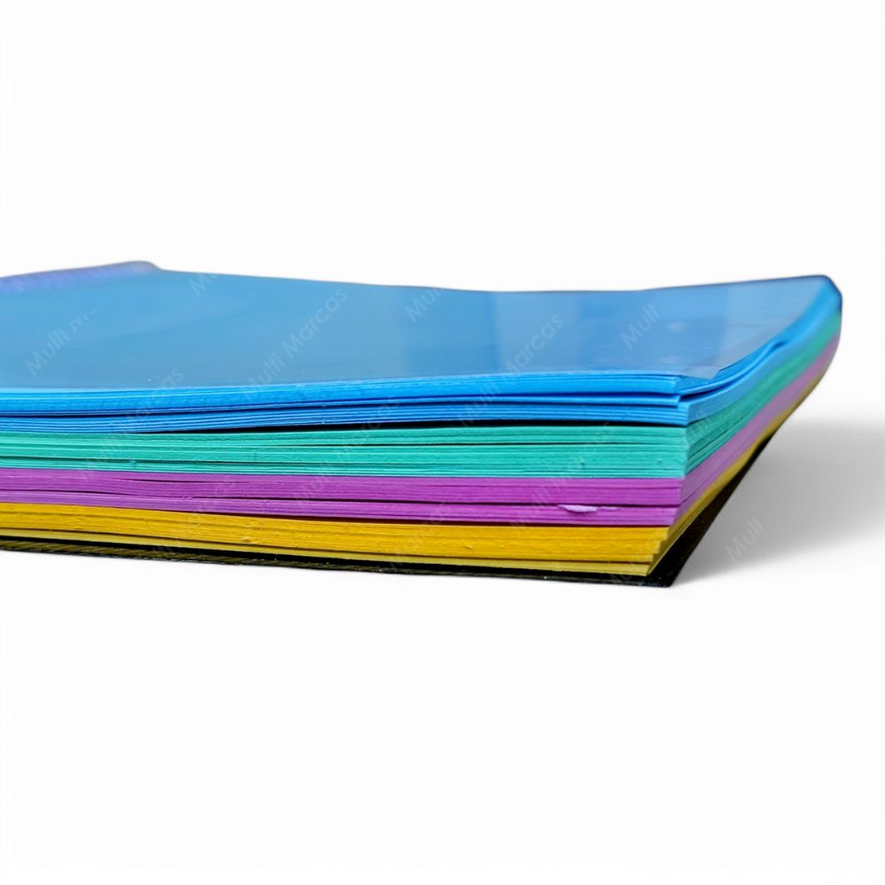 Fichero Anillado de 100 hojas cartulina de colores 21.5 x 21.5 cm.
