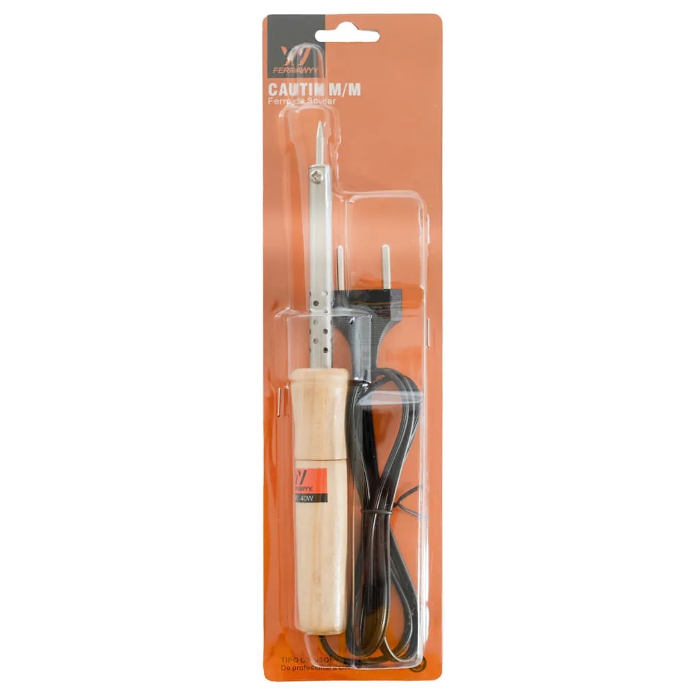 Cautín para Soldar Estaño, Soldador Eléctrico, Tipo Lápiz, 230V - 60W - Ferrawyy