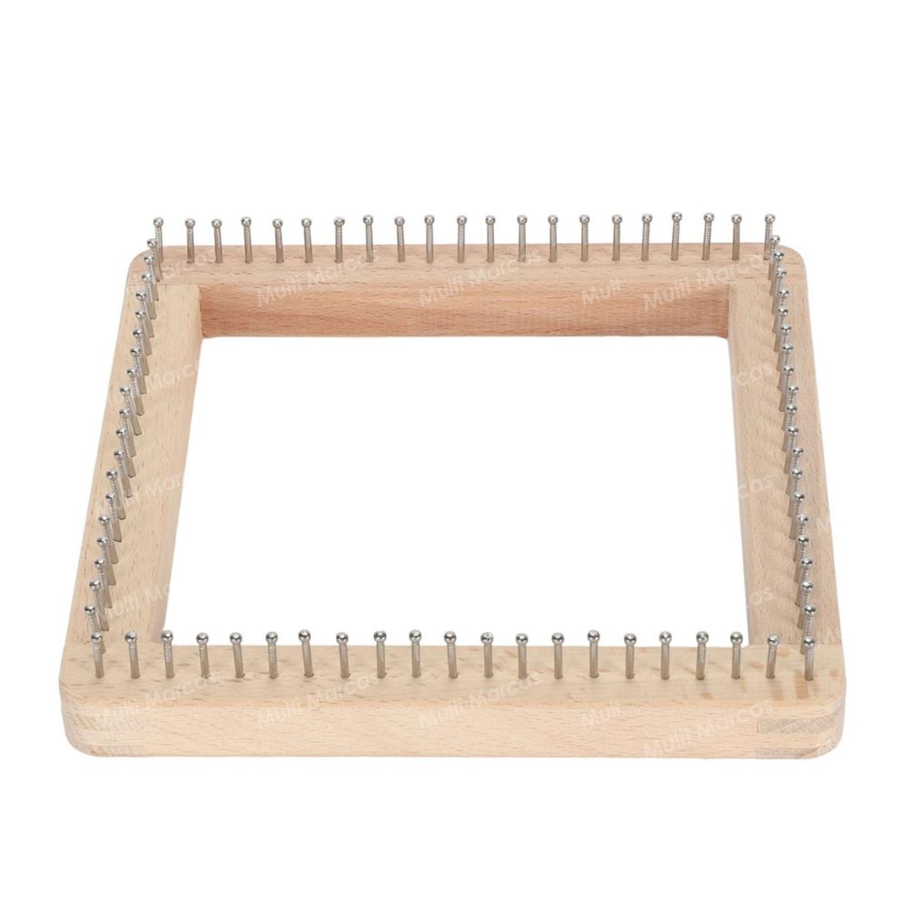 Telar Cuadrado de Madera 25x25 cm.