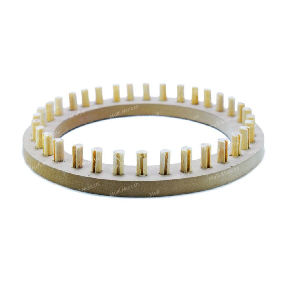 Telar Redondo / Circular de Trupan / MDF de 25 cm. de Diámetro/ TRC25