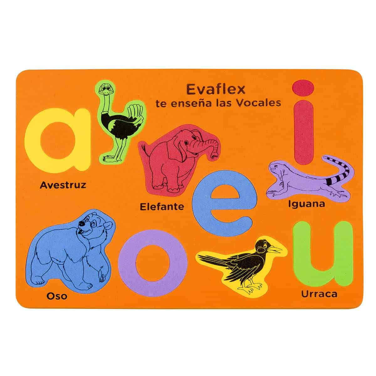 Rompecabezas de Goma Eva - Vocales- Evaflex