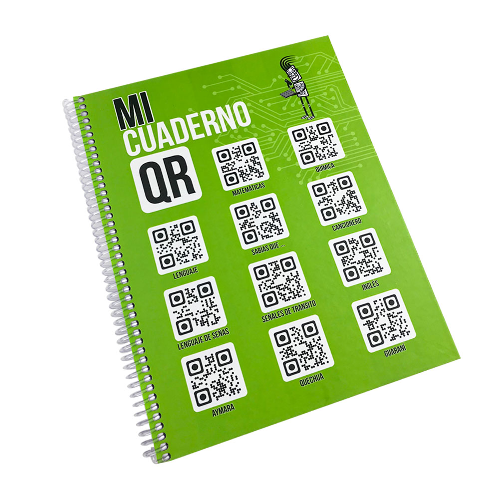 Cuaderno Espiral QR ASWAN 200 Hojas Tamaño Carta
