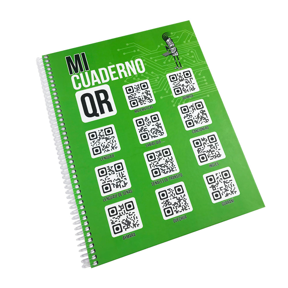 Cuaderno Espiral QR ASWAN 200 Hojas Tamaño Carta