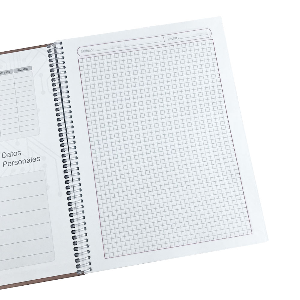 Cuaderno Espiral QR ASWAN 200 Hojas Tamaño Carta