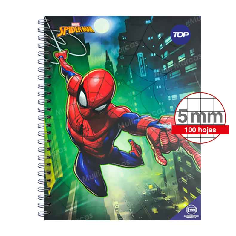 Cuaderno Anillado Carta TOP MIX1 100 Cuadricula Corriente