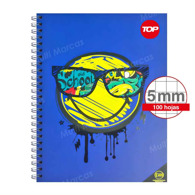Cuaderno Anillado Carta TOP MIX4 100 Cuadricula Corriente