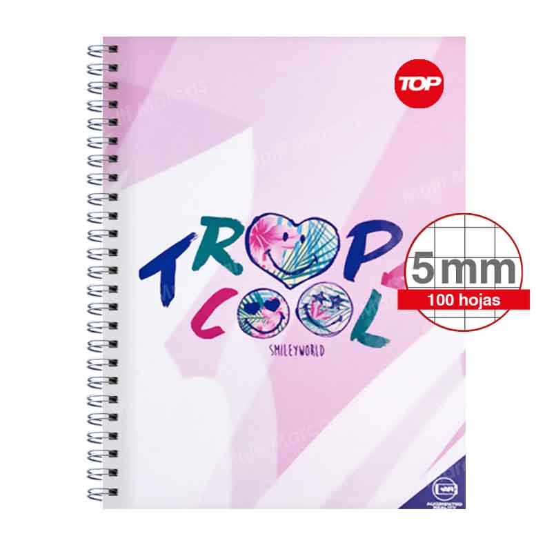 CUADERNO ANILLADO CARTA TOP MIX3 100 CUADRICULA CORRIENTE