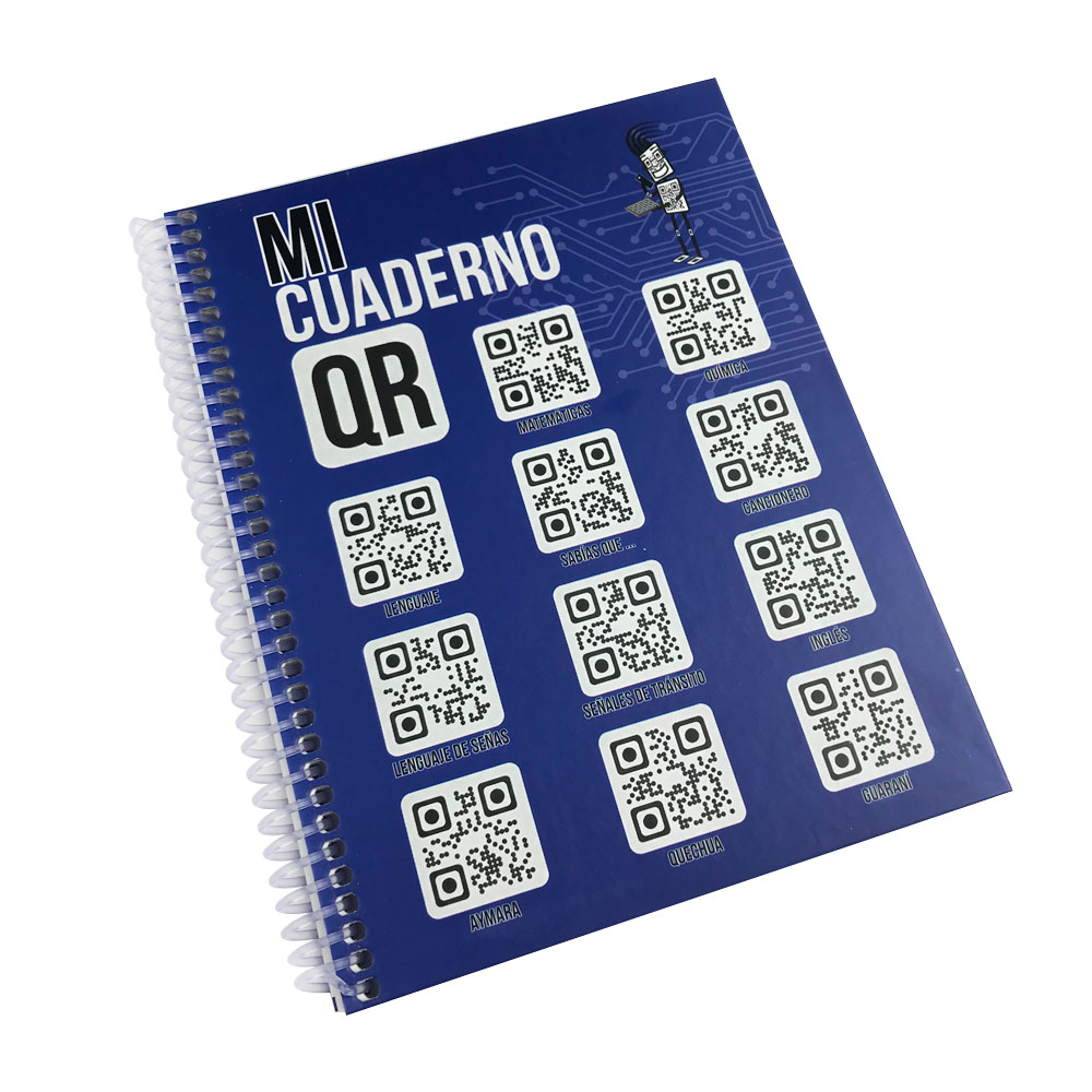 Cuaderno Espiral QR ASWAN 100 Hojas Tamaño Carta