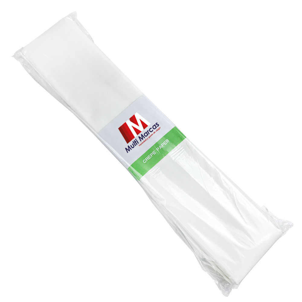Rollo de Papel Crepé (50 x 150 cm) Blanco