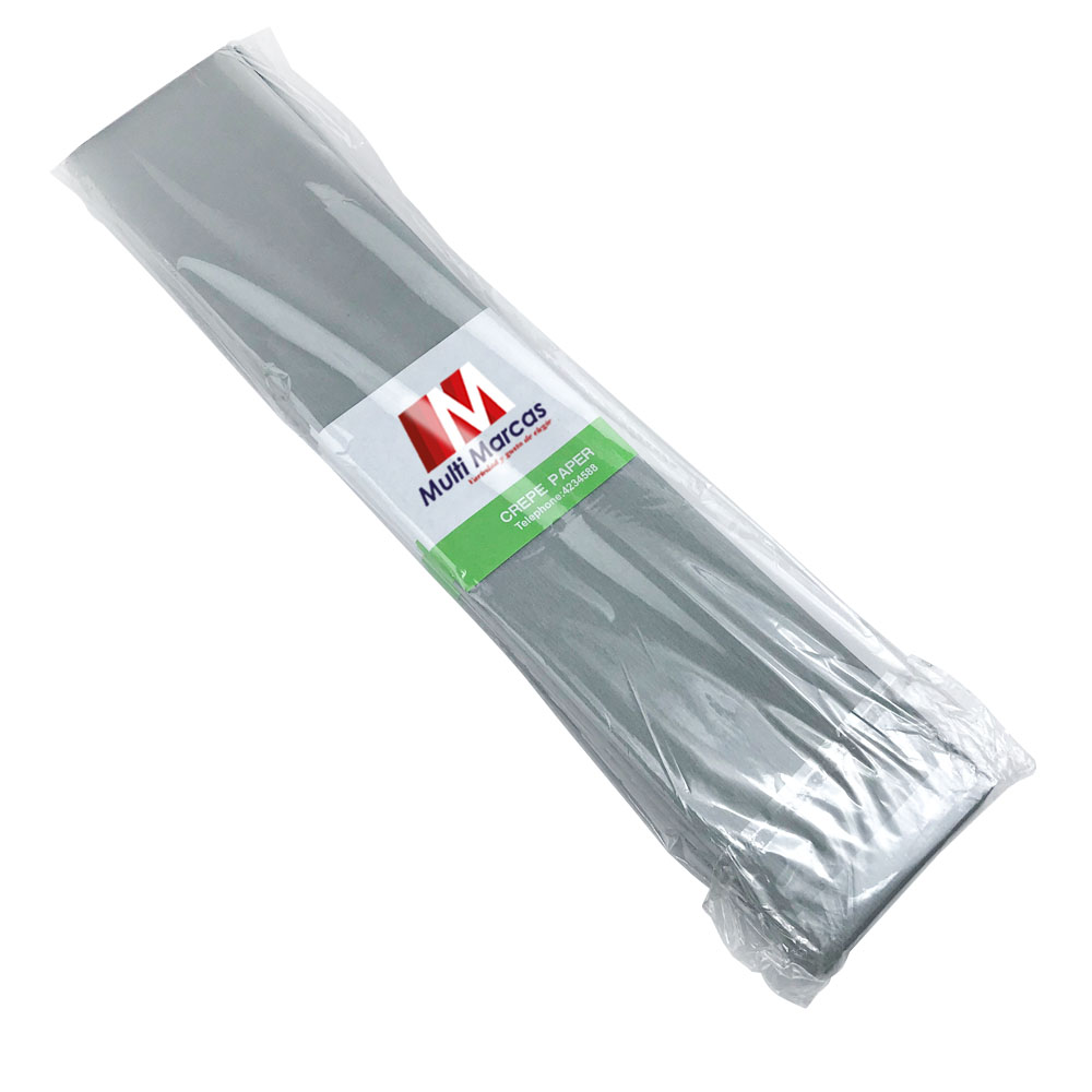 Rollo de Papel Crepé (50 x 150 cm) Gris