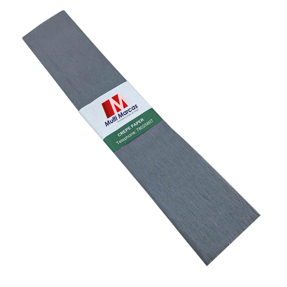 Rollo de Papel Crepé (50 x 150 cm) Gris Grafito