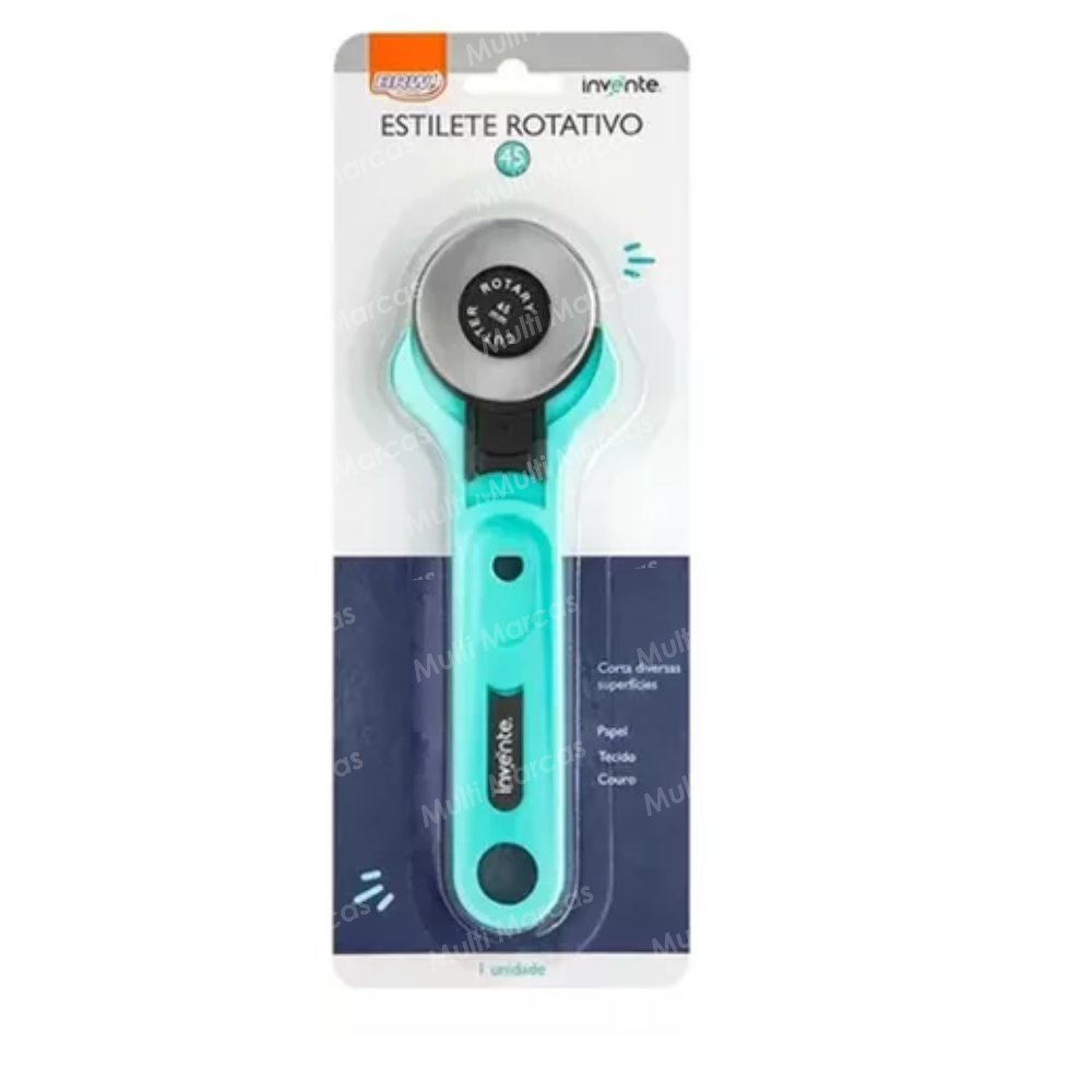 Estilete de Corte Giratorio / Rotativo Con Cuchilla Circular de 45 mm - BRW - ES0201