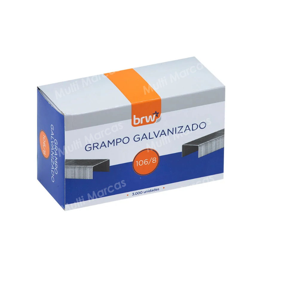 Set de Grapas Galvanizadas 106/8 - GR1068 - BRW