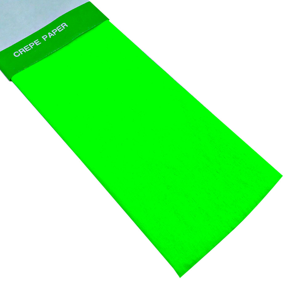Rollo de Papel Crepé (50 x 150 cm) Fluorescente Verde
