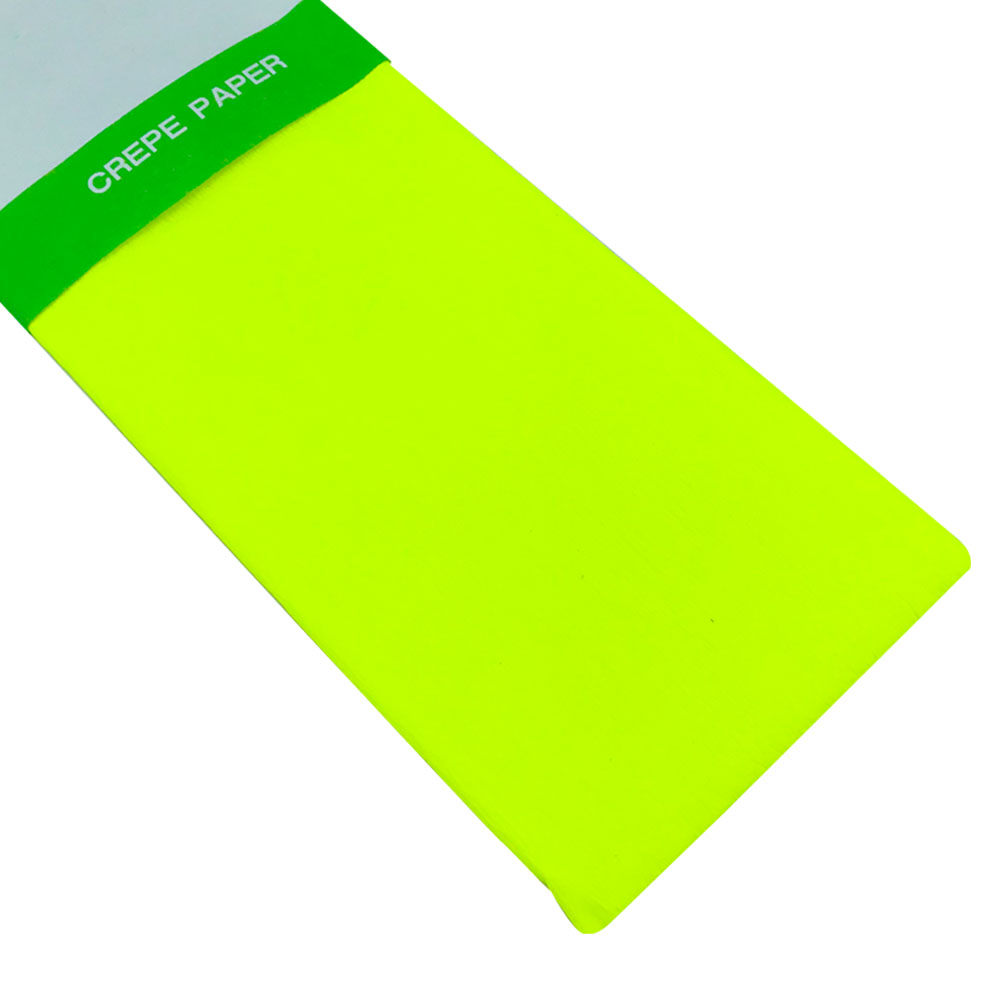 Rollo de Papel Crepé (50 x 150 cm) Fluorescente Amarillo