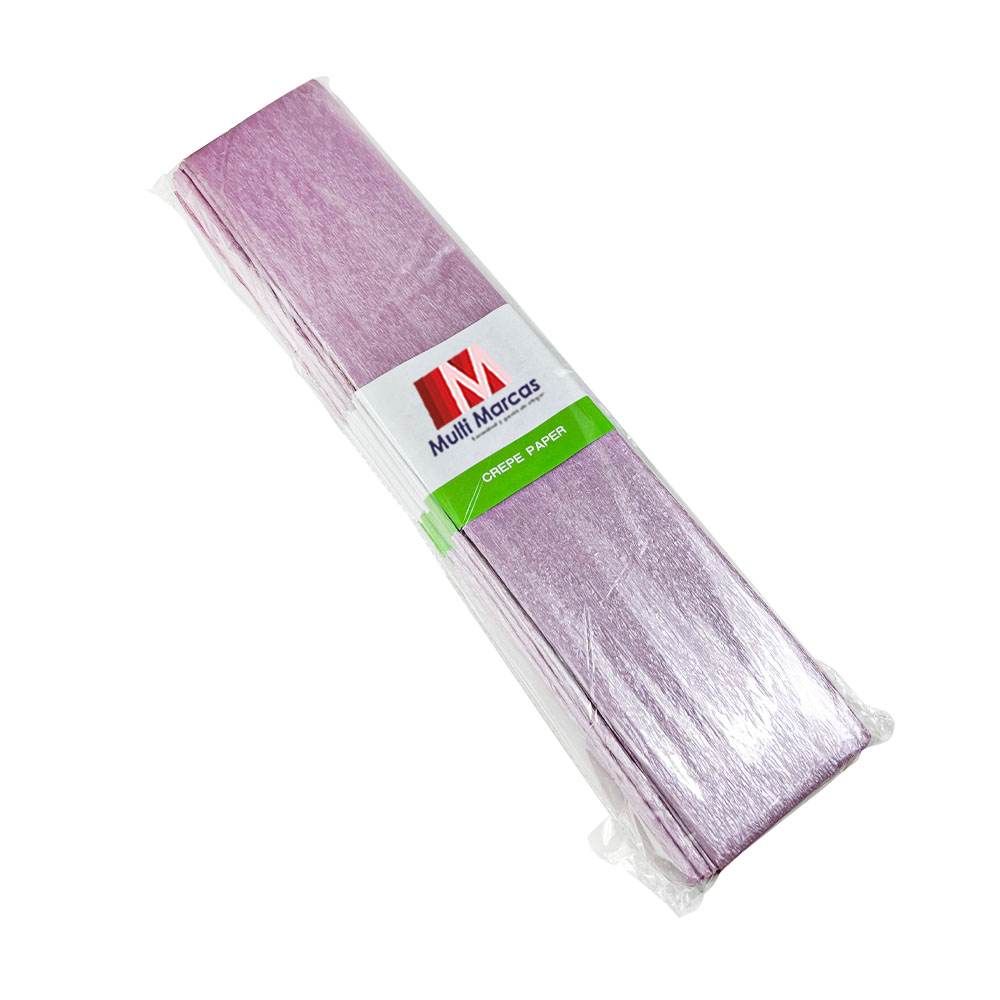 Rollo de Papel Crepé Metálico (50 x 150 cm) Lila
