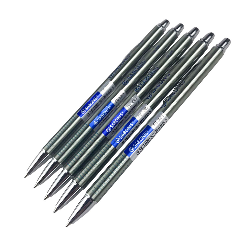 Bolígrafo Metálico Retráctil 3099 SABONIS Azul