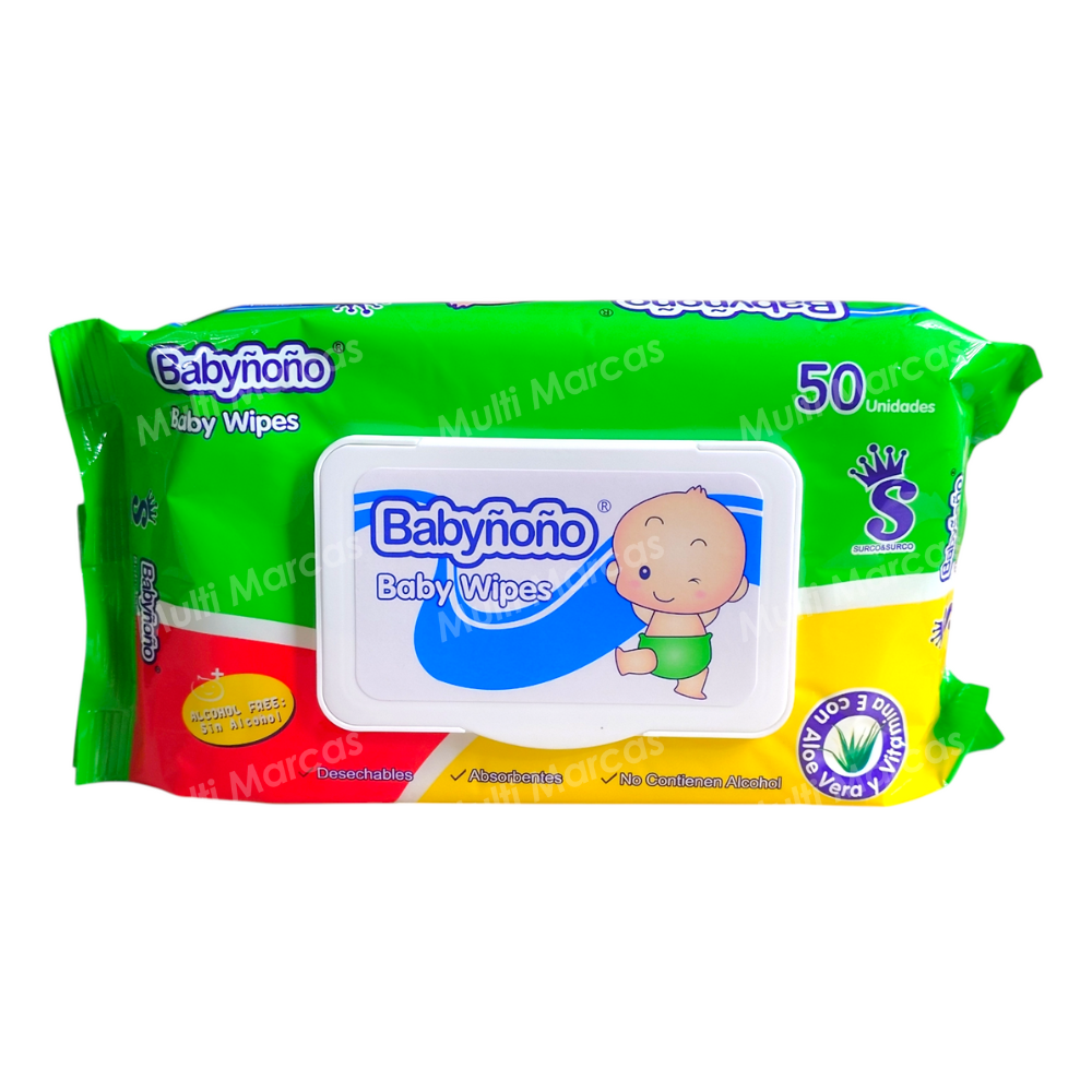Toallitas Húmedas / Wipes x 50 Unidades - Babyñoño