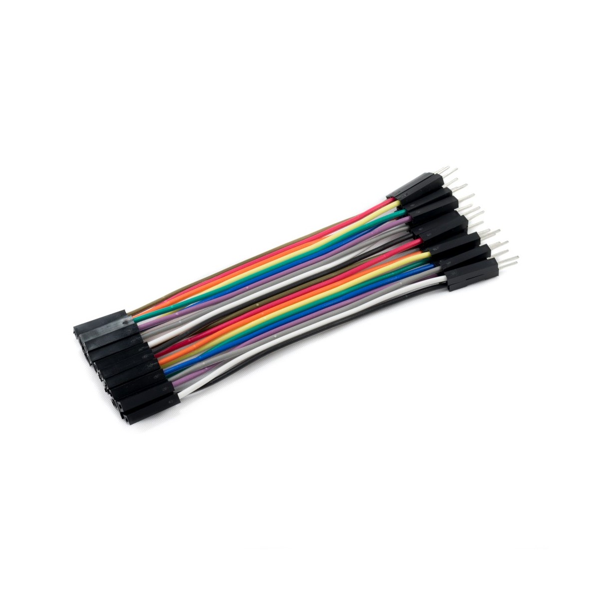Unidad de Cable Jumper ó de Puente Flexible Para Arduino Con Terminales Macho a Hembra, 10 cm.