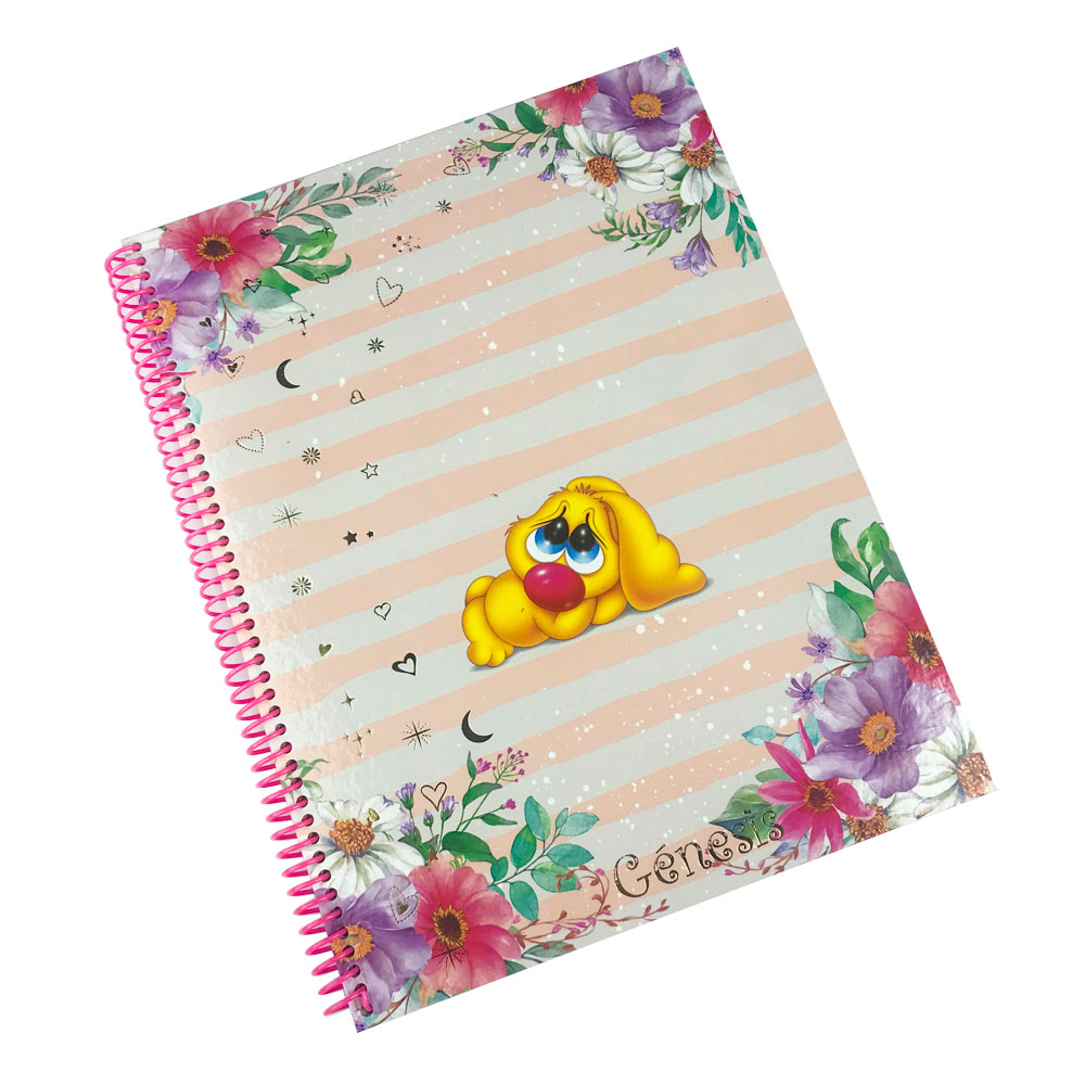 Cuaderno Femenino Tamaño Carta Cuadricula Corriente, 100 Hojas, Perfumado - GÉNESIS