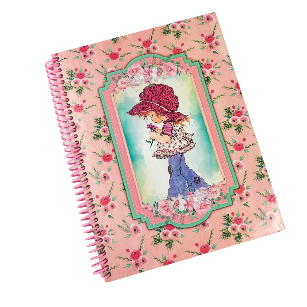 Cuaderno Femenino Medio 1/2 Oficio Cuadricula Corriente Con Diseño, 100 Hojas, Perfumado - GÉNESIS