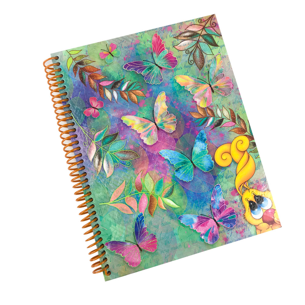 Cuaderno Femenino Medio 1/2 Oficio Cuadricula Corriente Con Diseño, 100 Hojas, Perfumado - GÉNESIS
