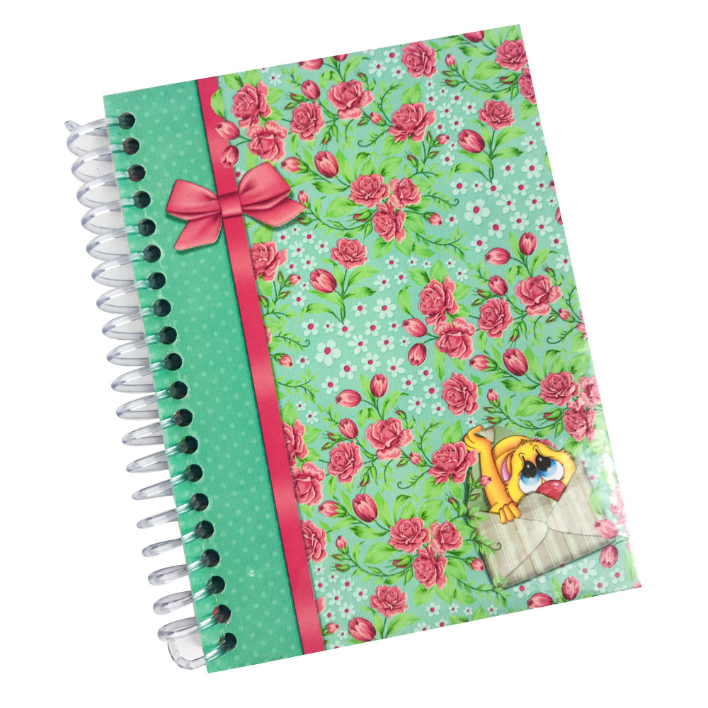 Libreta de Bolsillo Anillado Vertical Cuadriculado Corriente GÉNESIS Perfumado