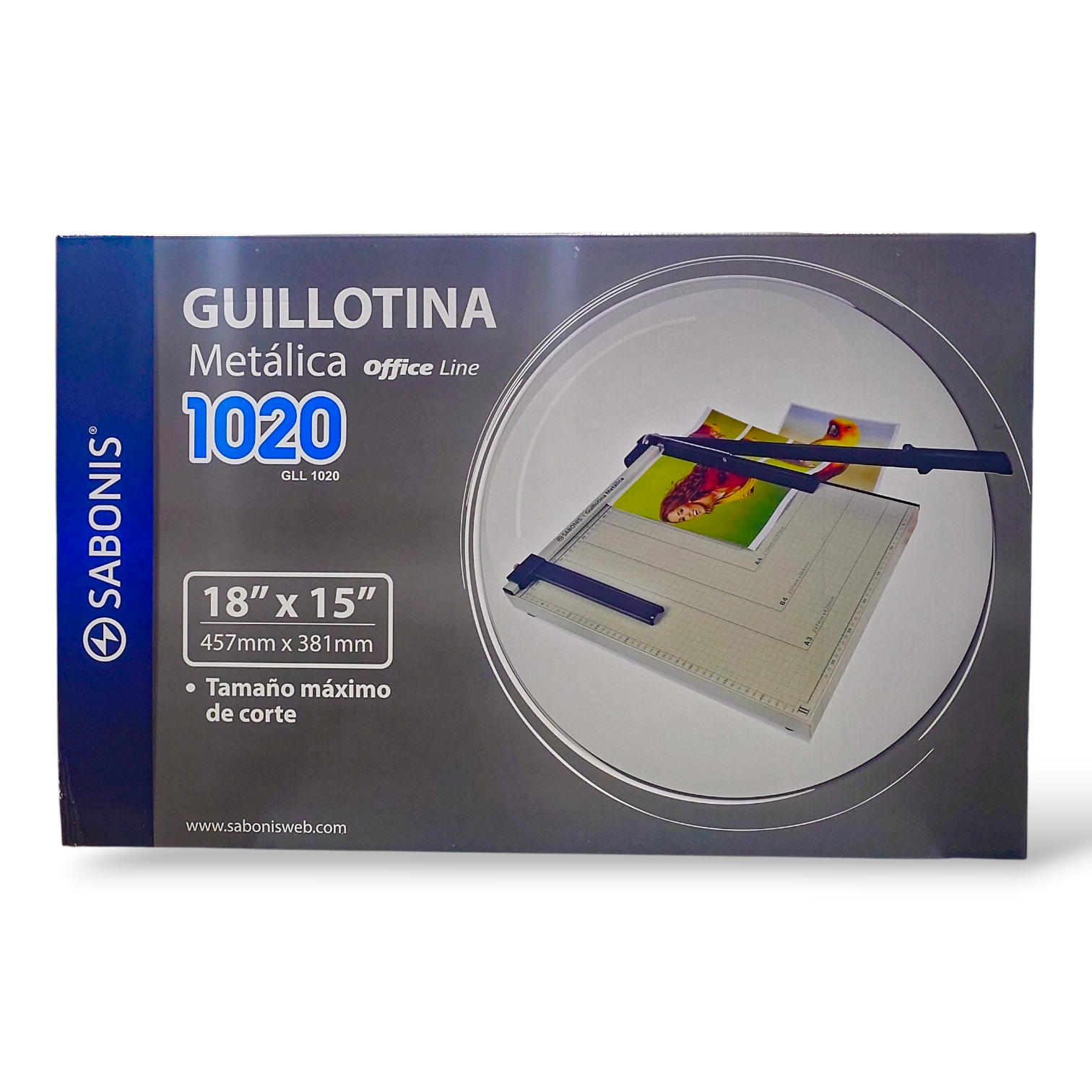 Guillotina Metálica Tamaño Doble Oficio GLL1020 - SABONIS
