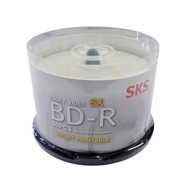 Tambor de 50 Discos Blu-Ray  de 25GB 6X - SKS