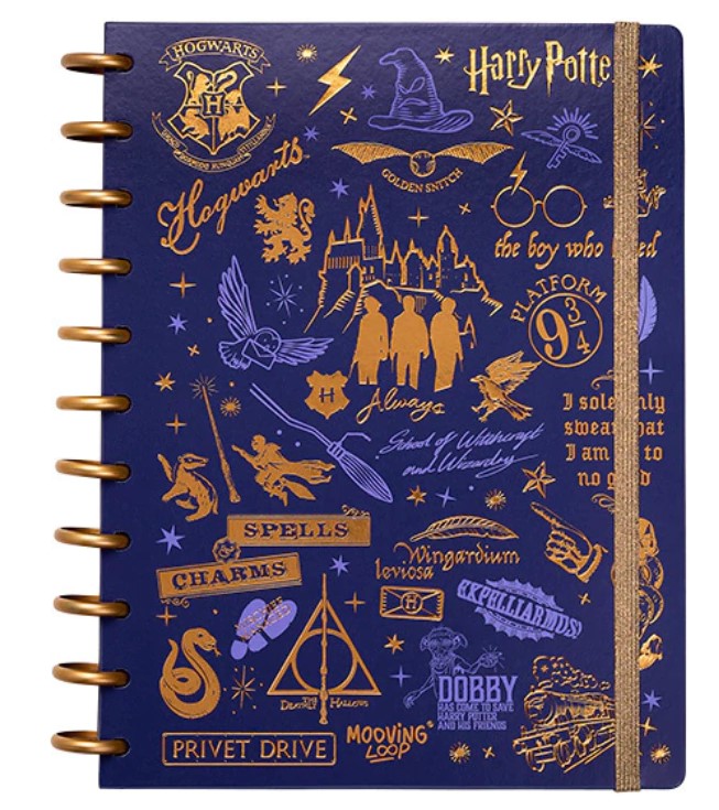 Cuaderno Con Sistema A Discos Tamaño Carta De Harry Potter - MOOVING - 1711222